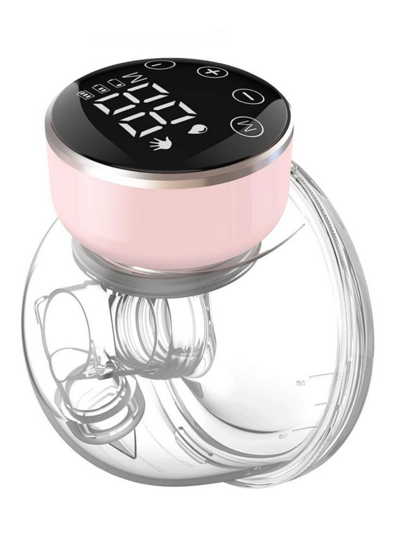 Wearable Electric Breast Pump 24mm,  Hands-Free Milk Pump, 3 Modes & 9 Levels, 180ml Capacity, LED Screen, Food-Grade Silicone, Leak-Proof, Easy to Clean (QY-102) - Image 1