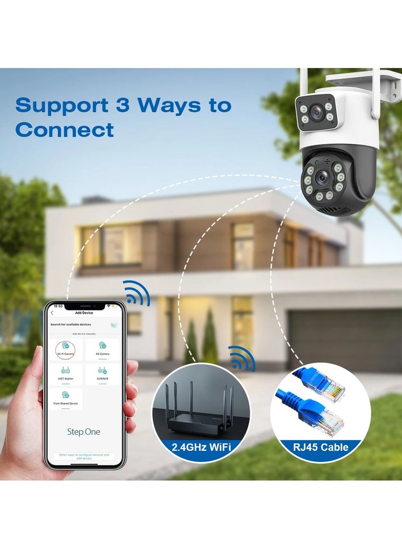 ارواق كاميرا ثلاثية Gun-Ball Linkage، 9 مليون، تكبير بصري 5x، كاميرا مزدوجة، كاميرا ثلاثية العيون - Image 5