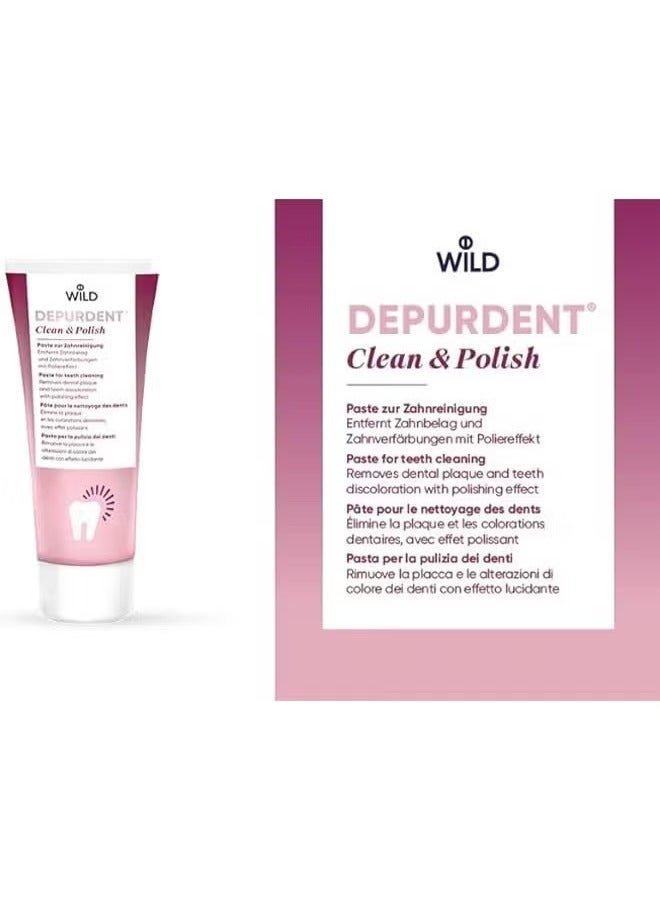 وايلد معجون أسنان نظيف وبولندي، تنظيف عميق لإزالة بقع الشاي من الأسنان، إزالة بقع وتلميع تأثير - 75 مل - Image 4