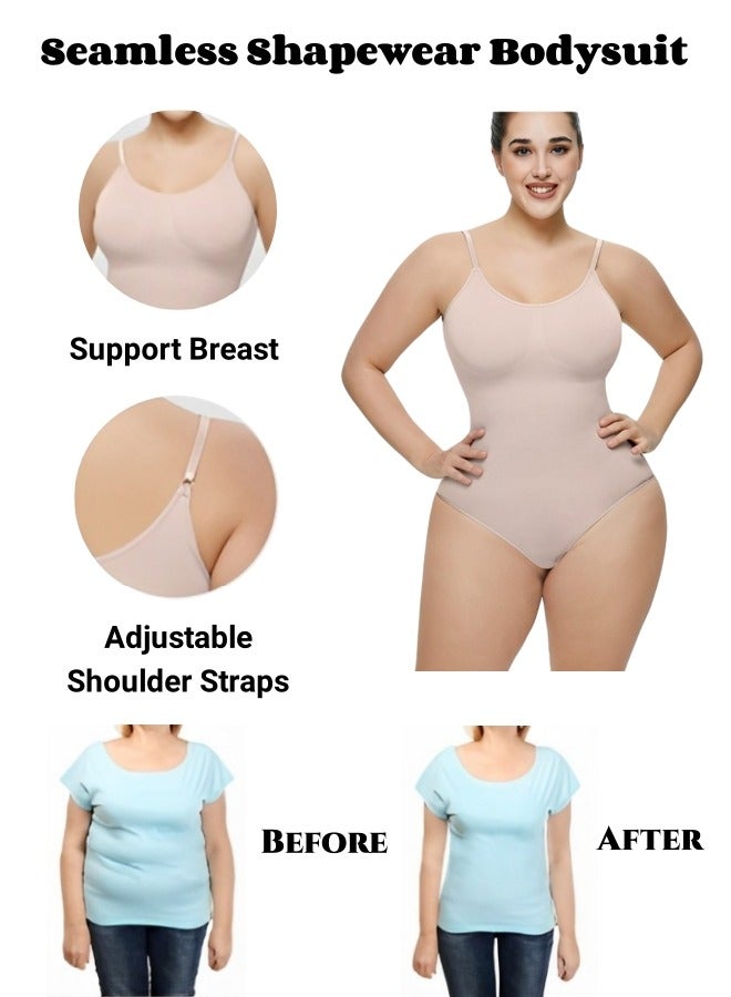 REOCLE Women's Shapewear Seamless Bodysuit Tummy Control Body Sculpting Shaper Thong Waist Slimming Lifting Shapewear - Image 3