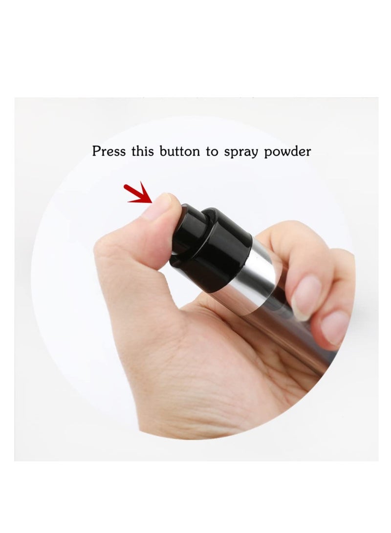 KASTWAVE Refillable Powder Brush, Portable Blush Brush, Refillable Loose Powder Bottle Jars, Suitable for Tint Blush Makeup,Highlight, Contour (Black) - Image 3