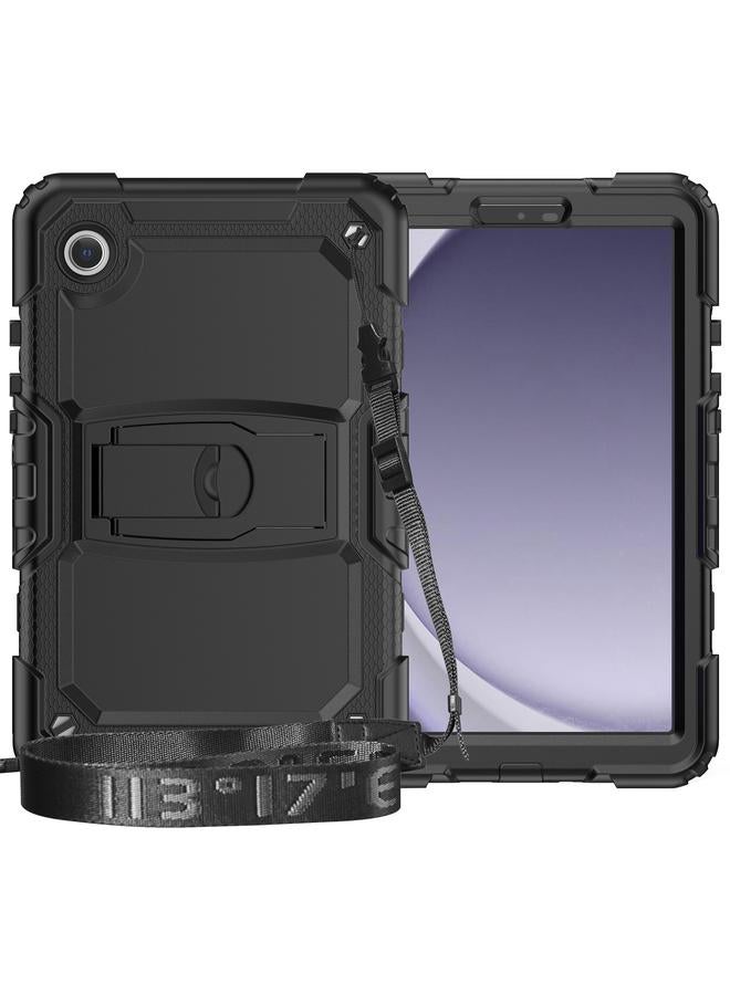 erorex Case For Samsung Galaxy Tab A9+ Silicone Hydric PC Tablet Case with Shoulder Strap & Holder - Image 1