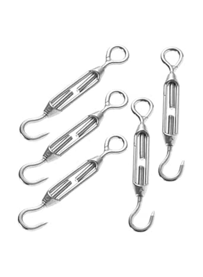 Stainless Steel 304 Turnbuckles M5 with Hook and Eye for Wire Rope Tensioning Heavy Duty - Image 1