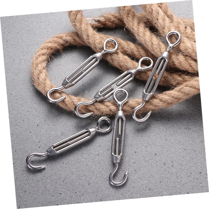 Stainless Steel 304 Turnbuckles M5 with Hook and Eye for Wire Rope Tensioning Heavy Duty - Image 5