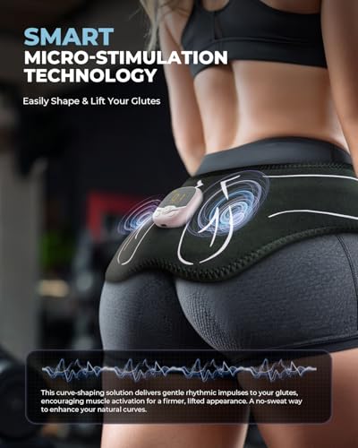 Fuelion EM25glute Toning Device Hip Trainer with 10 Modes 30 Intensity Levels Smart Glute Muscle Toner for Muscle Activation and Fitness Hip Training Workout Equipment for Home Gym Office - Image 3