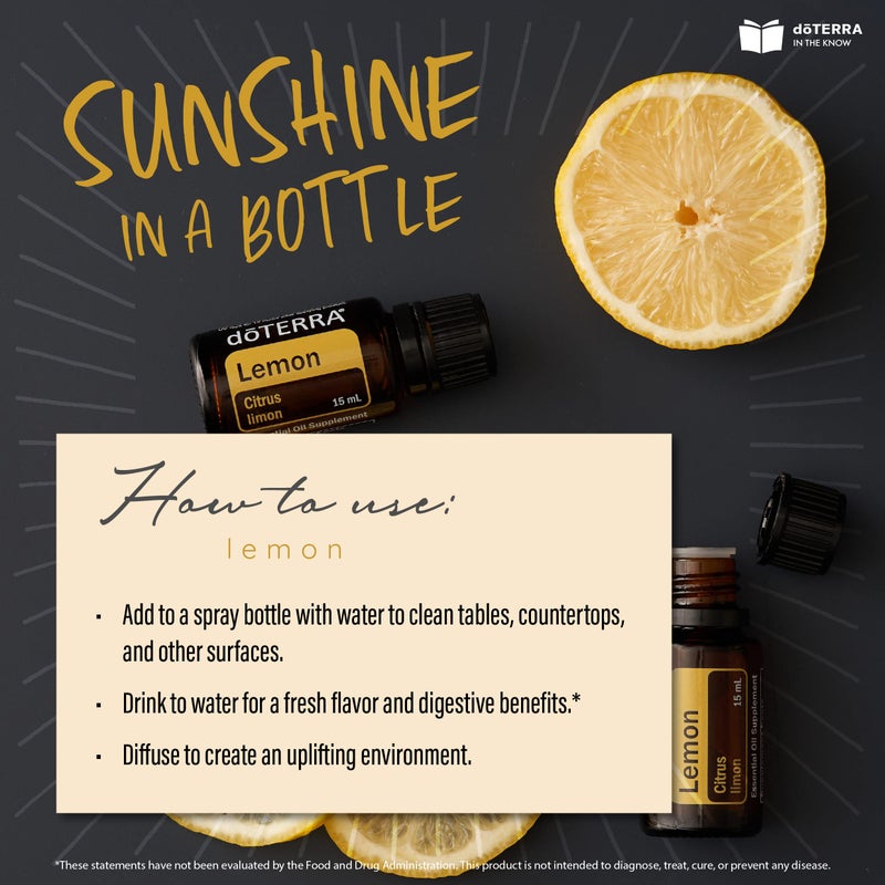 DoTerra - Lemon Essential Oil - 15 mL - Image 2
