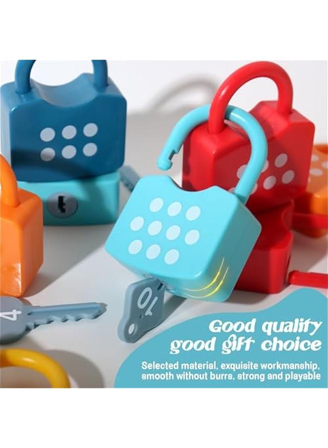Kids Learning Locks with Keys Numbers Matching  Counting Montessori Educational Toys for Ages 3 yrs+ Boys and Girls Preschool Games Gifts - Image 4