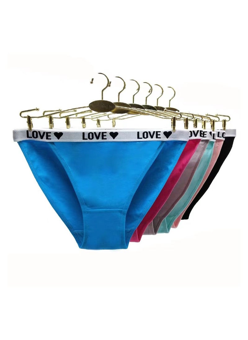 Zeemey - Zeemey 6-Piece Cotton Bikini Breathable Panties Low Waist Fashionable Ladies Charming Thick Bottom - Image 1