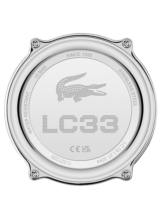 LACOSTE - LC33 Analog and Digital Display Silicon Strap Wrist Watch - 45 mm - Red - Image 1