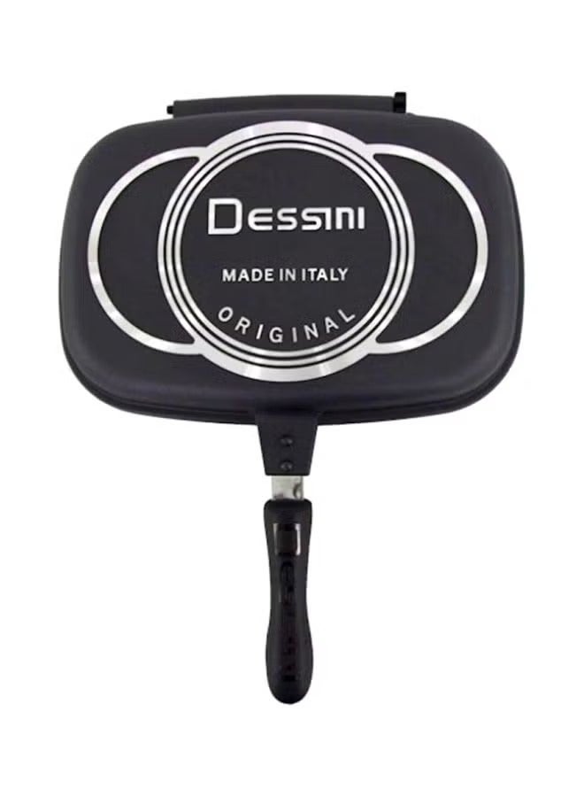 DESSINI Double Grill Pan Black/Silver 40cm - Image 1