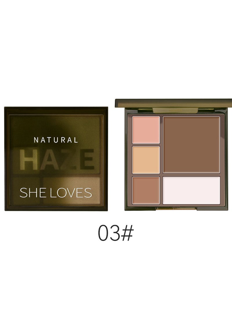 5 Color Contour Concealer Palette 03