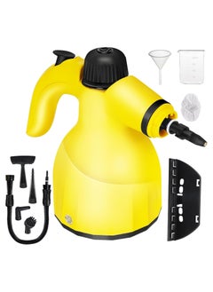 Gogoya 1000W Handheld Steam Cleaner - High Temperature Pressurized Portable Cleaner with 9 Accessories for Kitchen, Bathroom, Car, Sofa, Windows | Multifunctional & Lightweight,Yellow  - Image 1