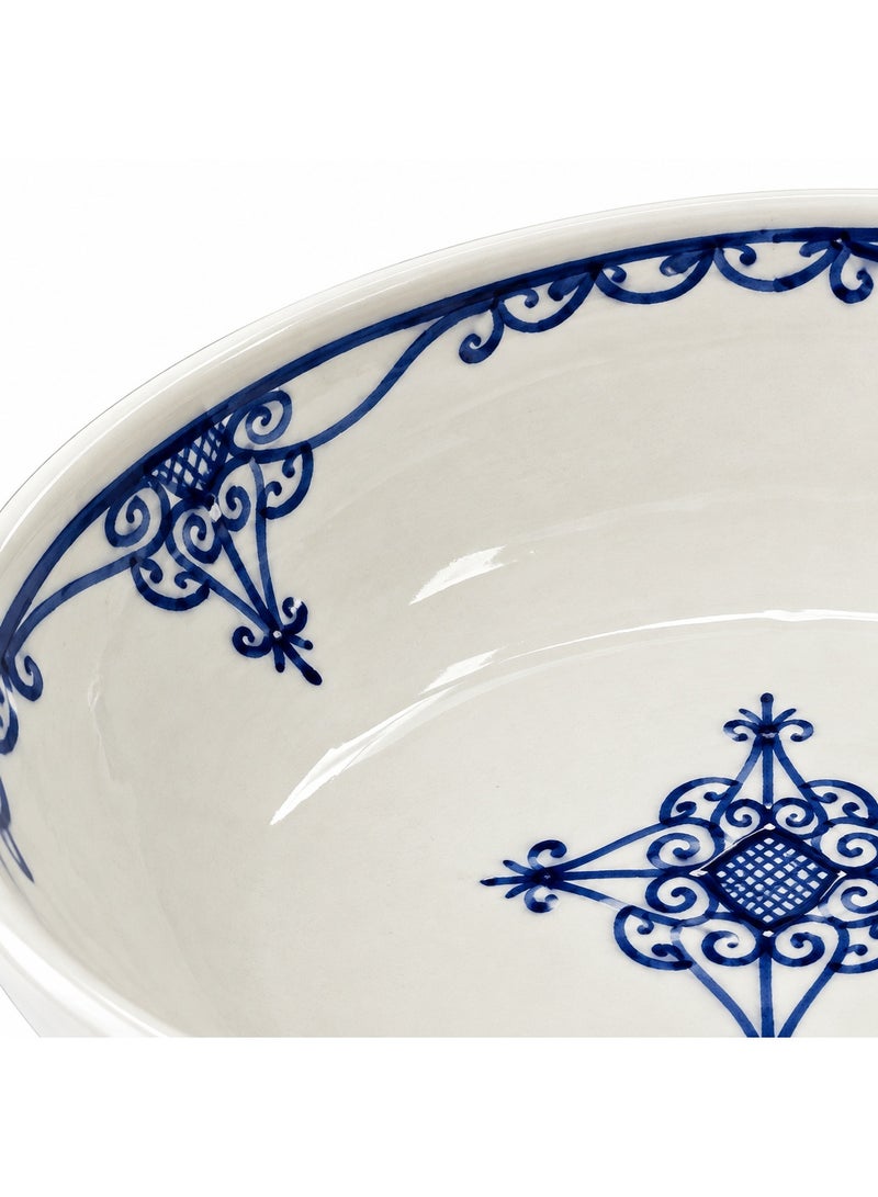 AKDC Slama Ceramic Soup Plate Off-White - 23cm - Image 4