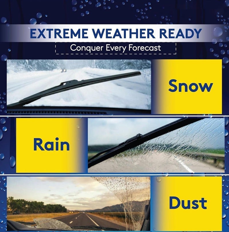 Hansa Parts 16 Inch 410mm Hybrid Windshield Wiper Blade, Universal Car Wiper Blade, Silicone Coated Rubber Windshield Cleaner, All Weather Wiper for Rain Snow Dust Fog, Quiet Streak Free Performance, Easy Install Replacement Blade ERPC-WP10228. - Image 5
