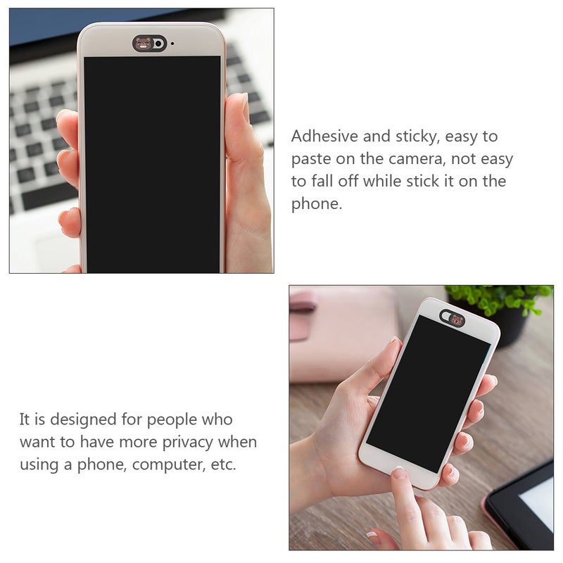 📱 غطاء حماية كاميرا للهاتف المحمول والأجهزة اللوحية شكل مستطيل حماية الخصوصية 3 قطع - Image 5