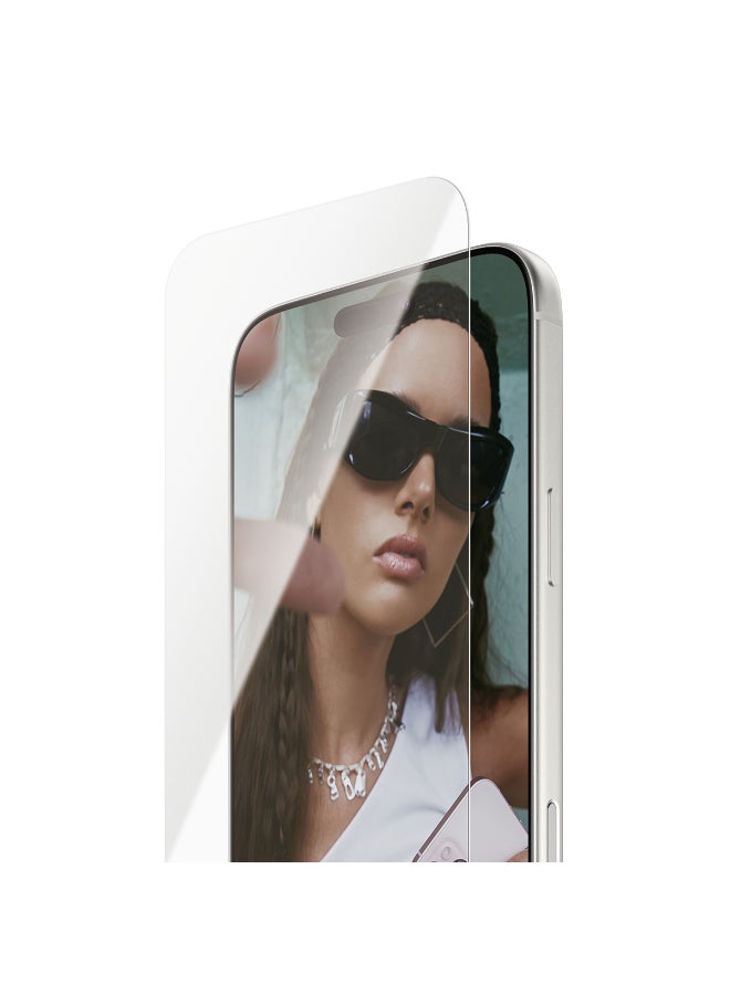 SAFE iPhone 17 Pro Max Screen Protector 6.9", Ultra Wide Fit Tempered Glass, Edge to Edge Drop Protection, Scratch Resistant, Case Friendly, w/ Easy Install Aligner - Clear - Image 5