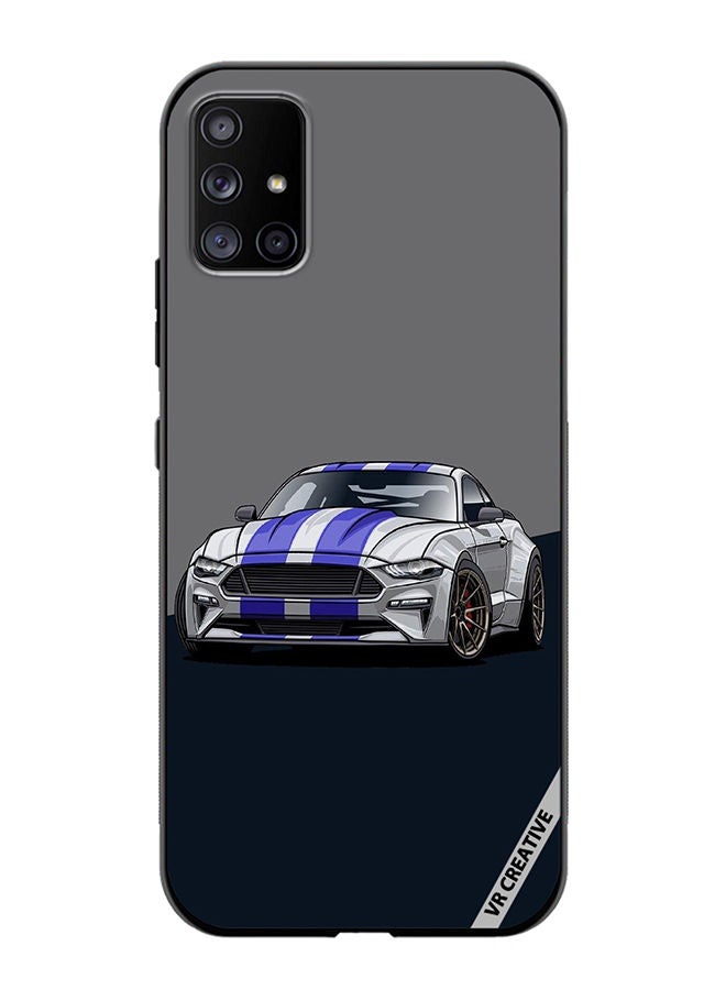 VR CREATIVE Protective Case Cover For Samsung Galaxy A51 5G Corvette Design Multicolour - Image 1