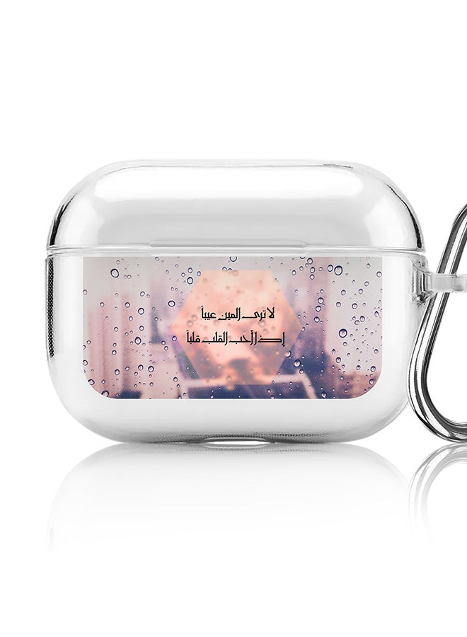 Stylizedd Classic Clear printed Case for Apple AirPods Pro 2nd Generation Thin Transparent Cover [Designed for Apple AirPods Pro 2nd Generation] - When the heart loves - Image 1
