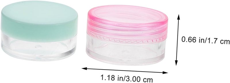 100Pcs Reusable Face Cream Sample Jars Multi Color Travel Containers for Sunscreen Cosmetics and Lotions for Daily Use and Packing Needs - Image 4