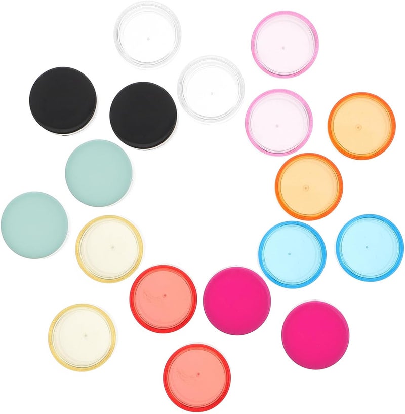 100Pcs Reusable Face Cream Sample Jars Multi Color Travel Containers for Sunscreen Cosmetics and Lotions for Daily Use and Packing Needs - Image 1