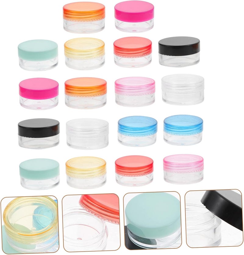 100Pcs Reusable Face Cream Sample Jars Multi Color Travel Containers for Sunscreen Cosmetics and Lotions for Daily Use and Packing Needs - Image 5