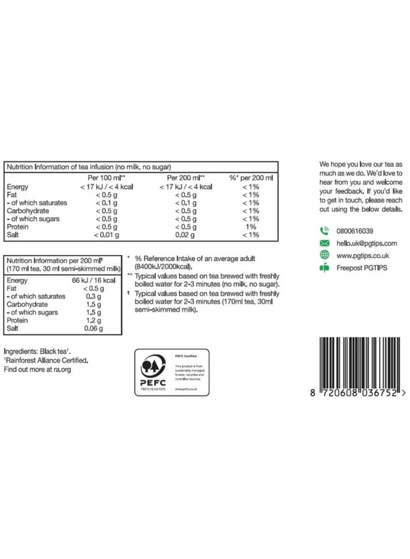 PG Tips Tea Bags (210 Pack) - Image 2
