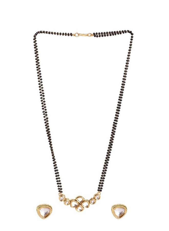 Priyaasi Ethnic Women Brass Mangal Sutra with pattern and secured with Hook closure and styled in ideal for Ethnic moments — designed to make heads turn.  - Image 2