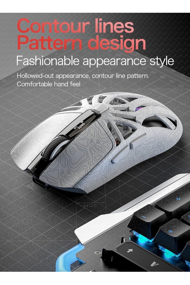 SMAILWOLF M8 Bluetooth Wireless Gaming Mouse Paw3311 Digital Display RGB Charging Base Mouse for Laptop Gaming Lightweight - Image 4
