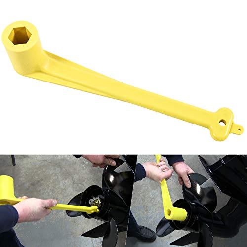 Yoursme Polymer Light-Weight Propeller Wrench 1-1/16" Marine Boat Nut Propeller Wrench for Mercury/Mercruiser/Alpha Replaces 91-859046Q4 Yellow, Rustproof Plastic - Image 1