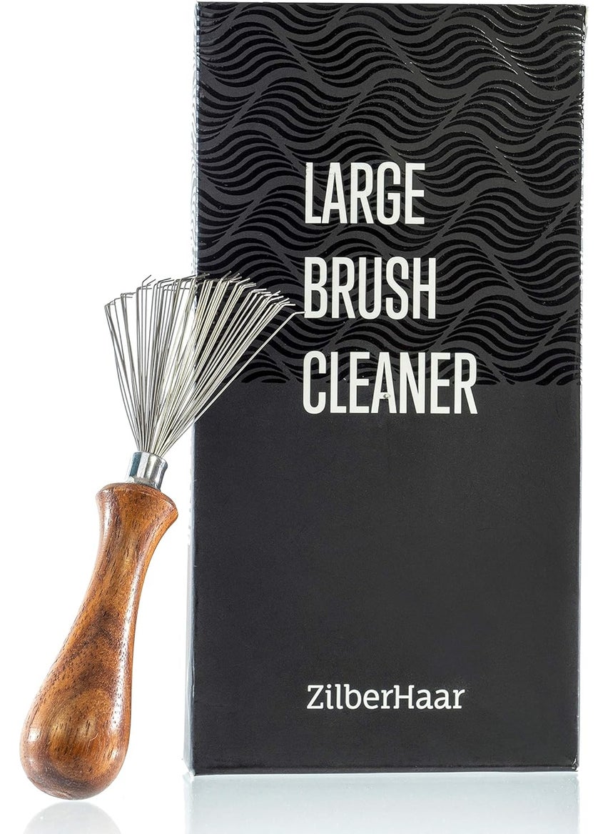 ZilberHaar - ZilberHaar Brush Cleaner  Beard and Hair Brush Cleaner Tool  HandMade Natural Hairbrush Cleaner Tool  43 Inches Long and 19 Inches Wide at Rake End - Image 1