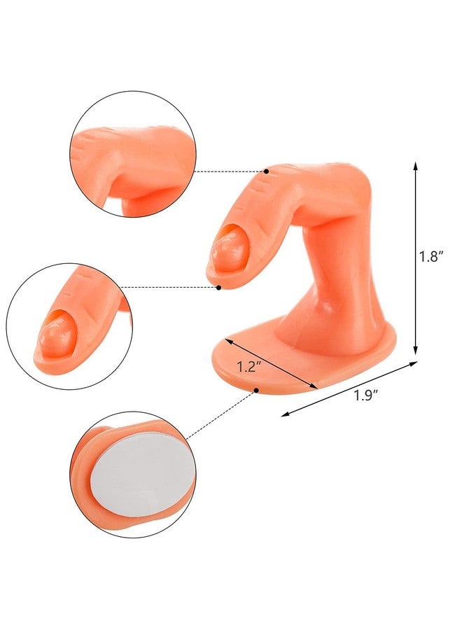 Ruby Face Rubyface Nail Art Practice Finger, Nails Art Training Fingers - Without Nails, Nail Decoration Training Fingers for Nail Art Beginners, Display Decoration Tools 10 - Pcs - Image 2