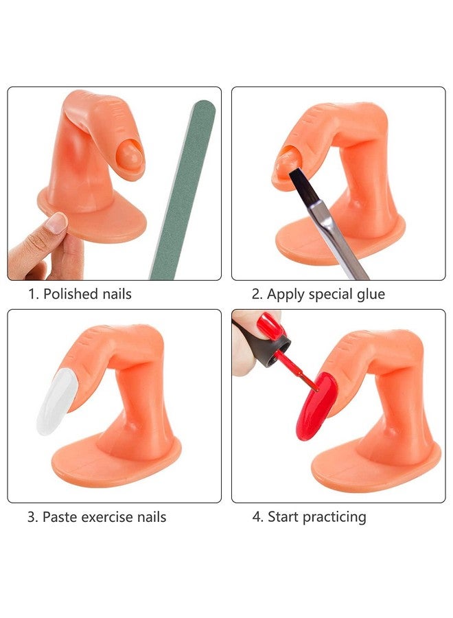 Ruby Face Rubyface Nail Art Practice Finger, Nails Art Training Fingers - Without Nails, Nail Decoration Training Fingers for Nail Art Beginners, Display Decoration Tools 10 - Pcs - Image 3