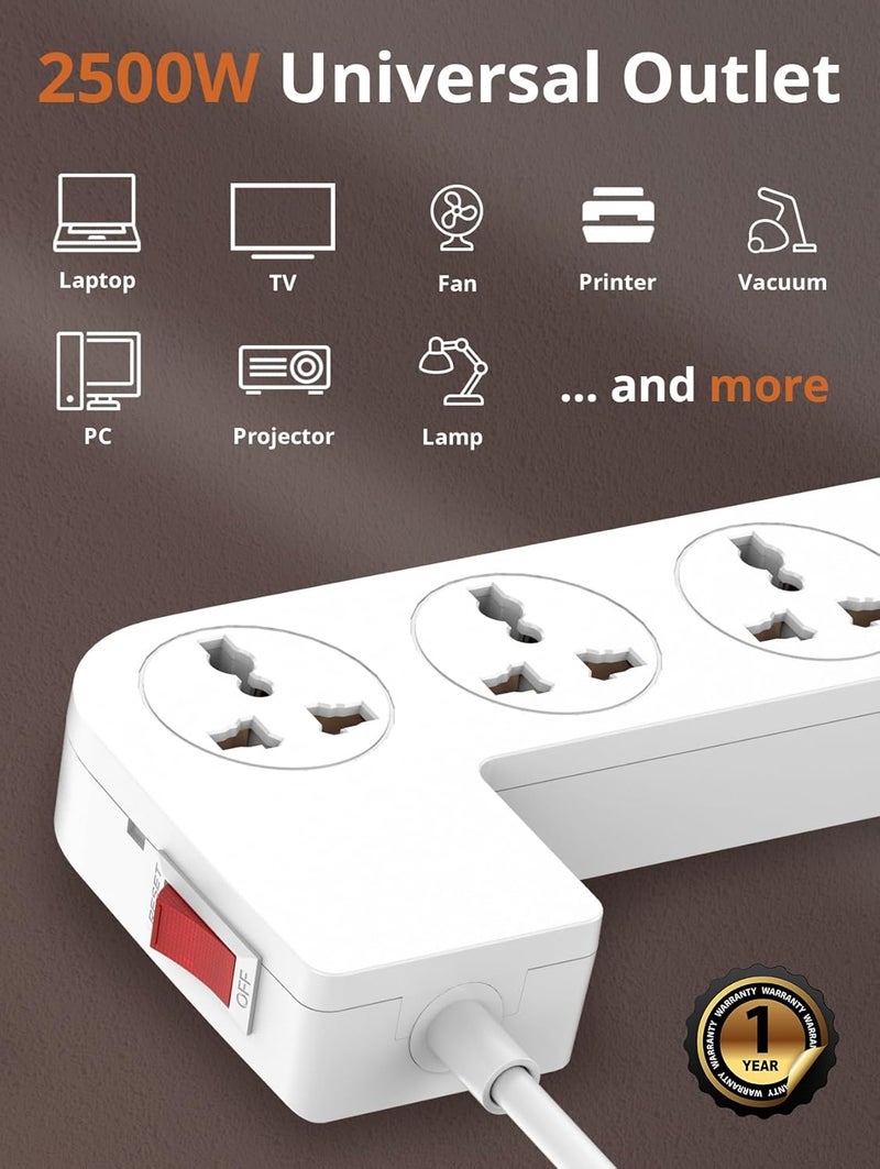 PEGANT 5-in-1 Power Extension Cord Organizer Box - Image 5