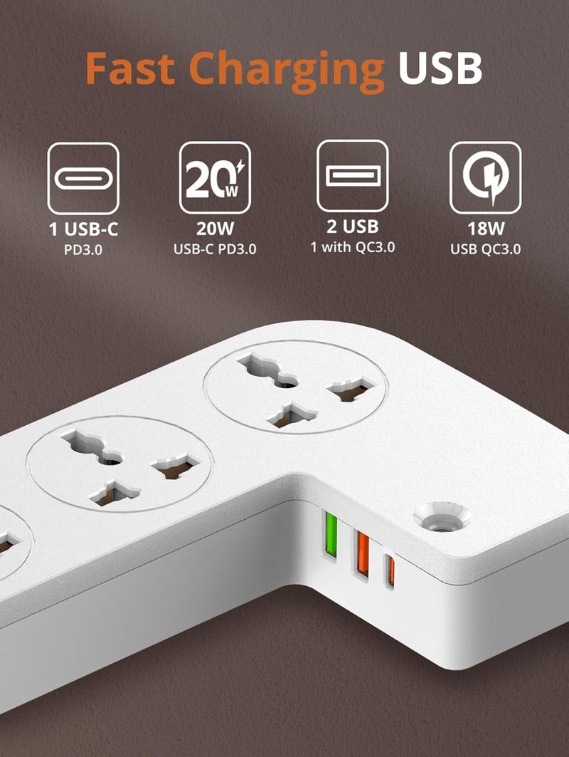 PEGANT 5-in-1 Power Extension Cord Organizer Box - Image 4