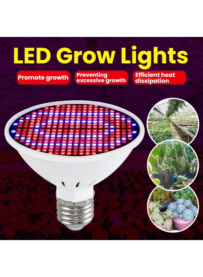 300 LED Red and Blue Plant Grow Light Bulb Large PC Plant Light Cup for Indoor Plants Full Spectrum Growth Lamp for Succulents Herbs and Flowers - Image 1