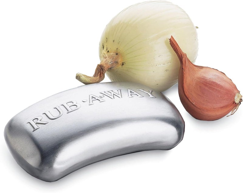 Amco Rub Away Bar, Stainless Steel Odor Absorber (2-Piece) - Dishwasher Safe Kitchen & Outdoor Essential for Garlic, Onion, Fishing, Hiking Odors - Natural Odor Remover (Mini & Standard Size) - Image 4