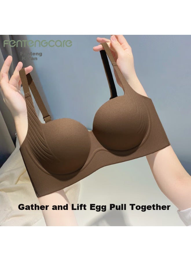 FENTENGCARE Fentengcare Push-up Bra For Women, Seamless Wirefree Bra With Side Support And Lift, Anti-sagging And Side Bulge Control Bra  - Image 5