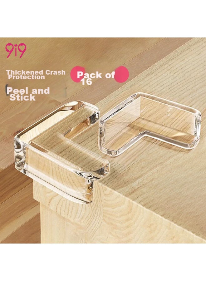 9i9 Baby Corner Guards, Child Safety Edge Protectors, Anti-collision Furniture Corner Protectors, L-shaped, 16 Pieces - Image 1