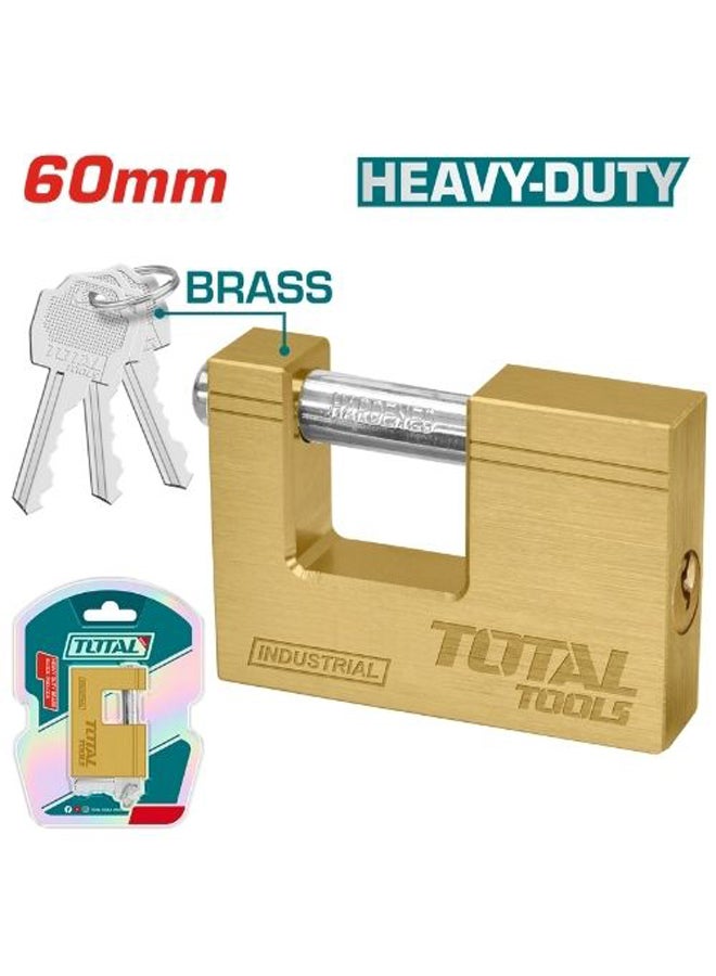 TOTAL Total Brass Padlock 60 Premium Quick Service 234G  Tlk32603