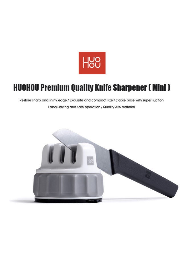 NIBEMINENT Premium Quality Knife Sharpener White 10x8x10cm  - Image 2