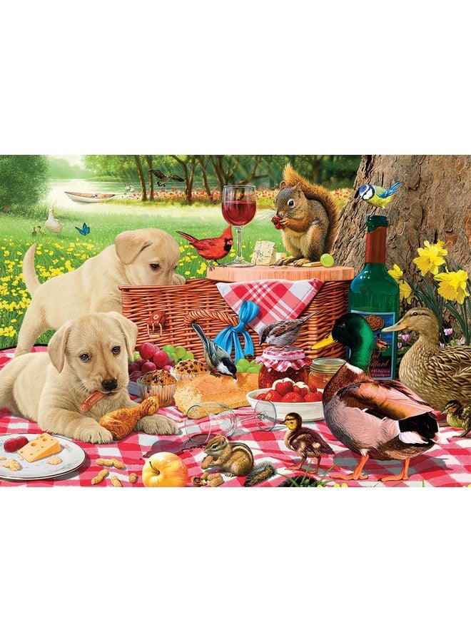 بافلو جايمز ألعاب الجاموس - ستيف ريد - غزاة النزهة - أحجية الصور المقطوعة الكبيرة للبالغين - أحجية صعبة مثالية لأمسيات اللعب - الحجم النهائي 21.25 × 15.00 - Image 1