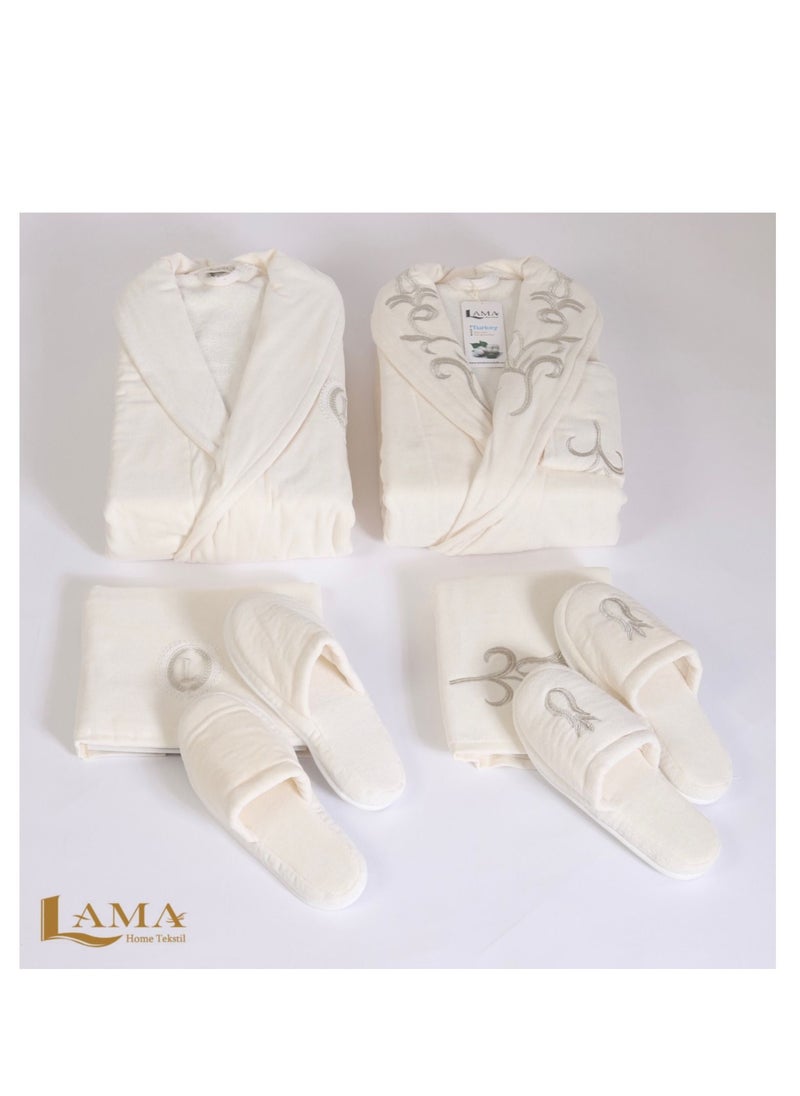 LAMA Home Tekstil - Set Bath Robe Paris Cables - Image 1