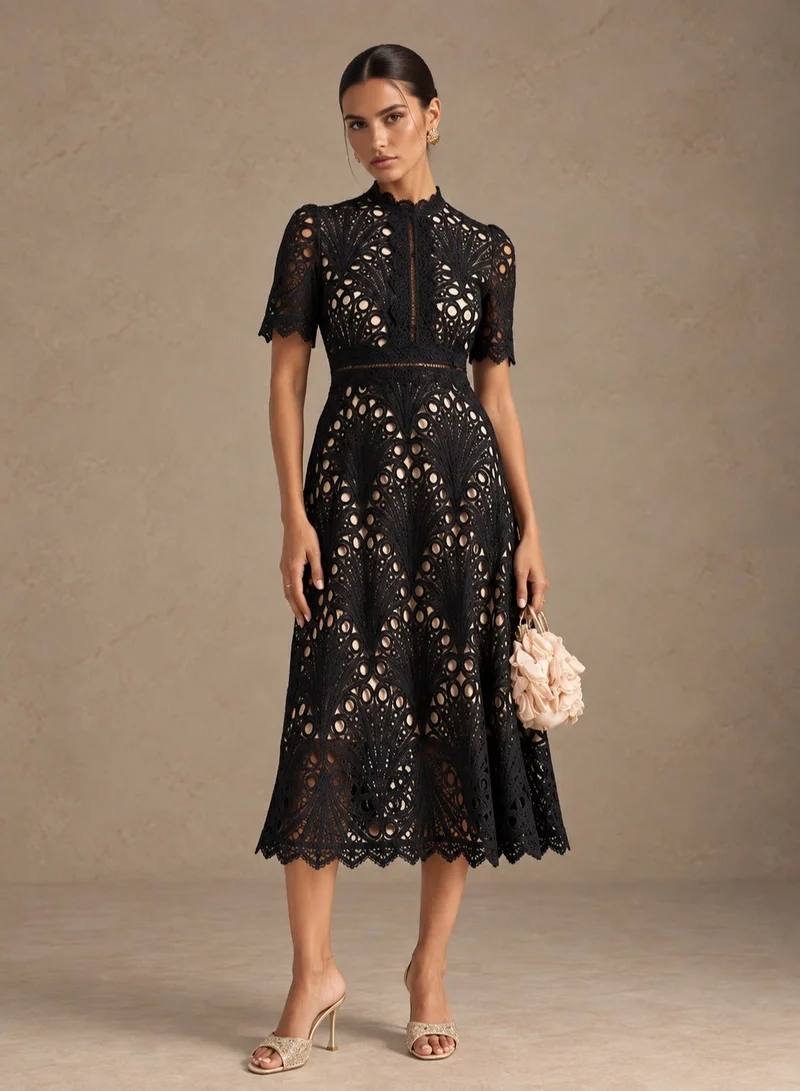 Ginger Boutique Lace Midi Dress