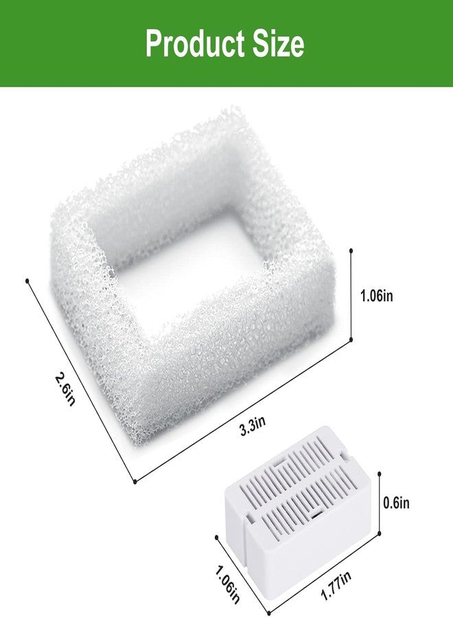 VinDox Pet Fountain Filters - 16 Carbon and 4 Foam Pre-Filters for Ceramic/Cupcake Pet Fountain - Image 5
