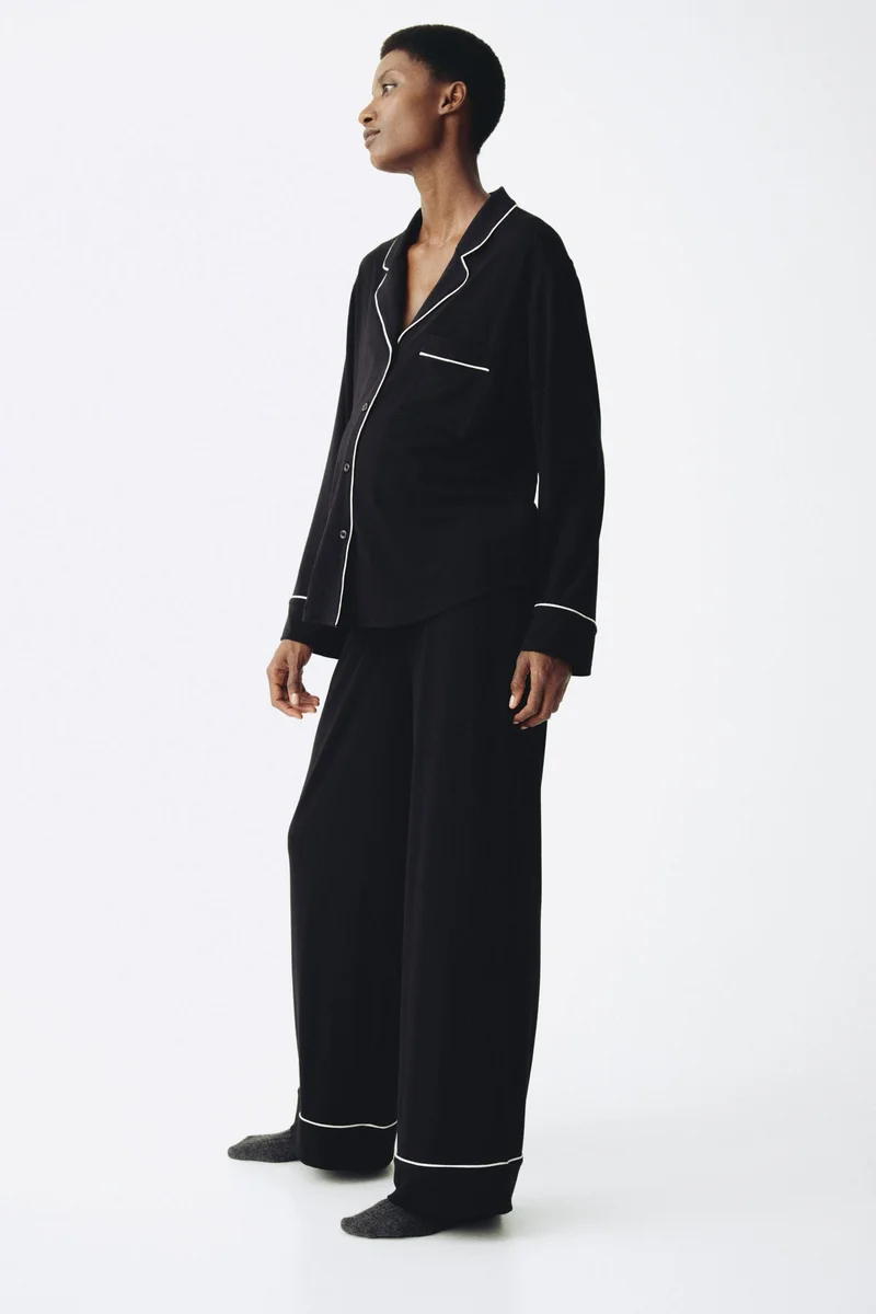 H&M  MAMA Piping-detail pyjamas for Women | Best Price UAE