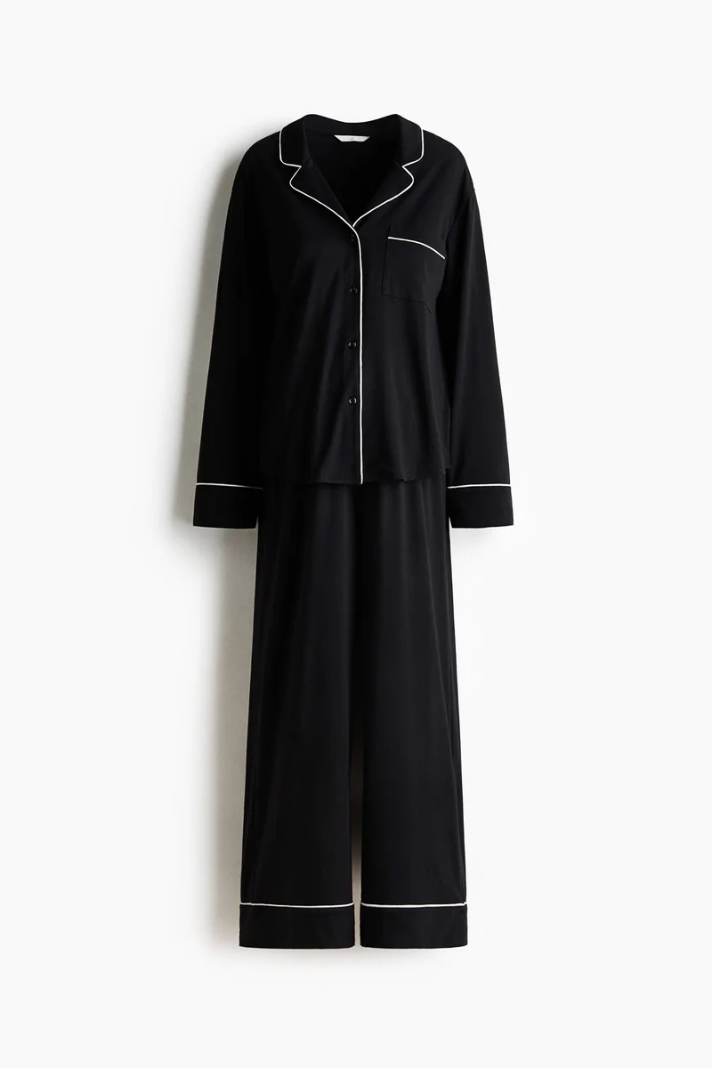 H&M  MAMA Piping-detail pyjamas for Women | Best Price UAE