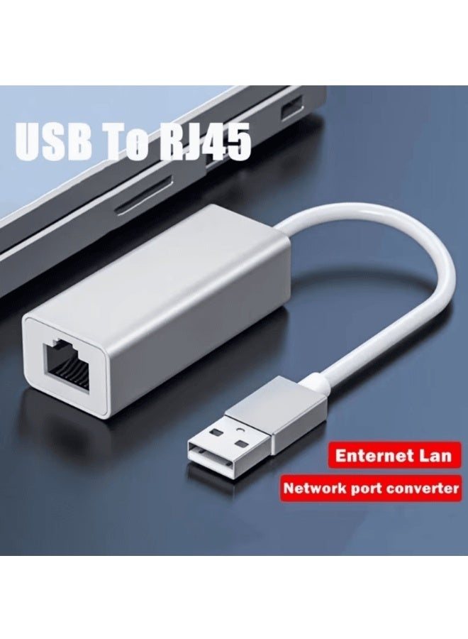 USB 3.0 Ethernet Adapter USB to RJ45 Network 1000Mbps Gigabit LAN Ethernet Internet Adapter Compatible with MacBook, PC, Switch, Surface, Chromebook, Windows 11/10/8.1/8/7, MAC OS, IOS, Linux - Image 1