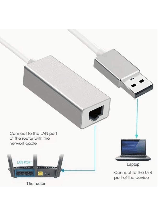 USB 3.0 Ethernet Adapter USB to RJ45 Network 1000Mbps Gigabit LAN Ethernet Internet Adapter Compatible with MacBook, PC, Switch, Surface, Chromebook, Windows 11/10/8.1/8/7, MAC OS, IOS, Linux - Image 3
