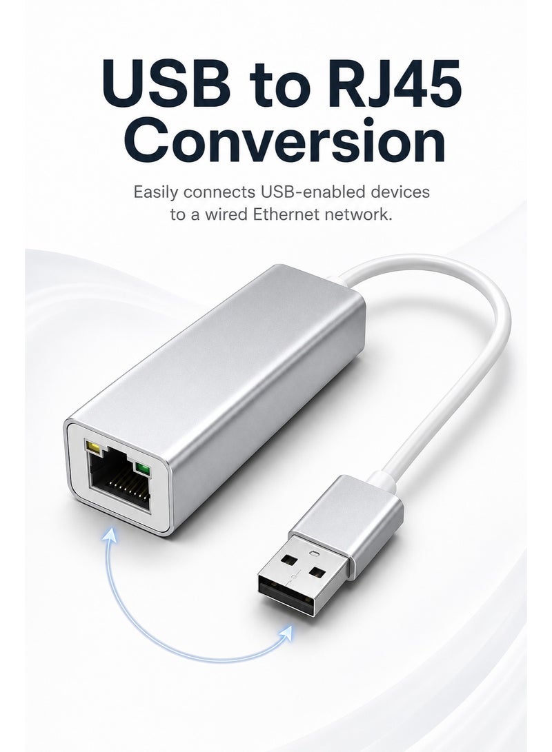 USB 3.0 Ethernet Adapter USB to RJ45 Network 1000Mbps Gigabit LAN Ethernet Internet Adapter Compatible with MacBook, PC, Switch, Surface, Chromebook, Windows 11/10/8.1/8/7, MAC OS, IOS, Linux - Image 4