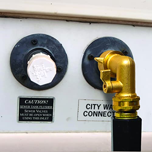 Morvat Garden Hose Elbow with Solid Brass 90 Degree 3/4" FHT x 3/4" MHT with ON/Off Shutoff Valve, Water Hose Elbow Connector with Swivel Connection For Easy Connection, Incudes Tape & 2 Extra Washers - Image 4